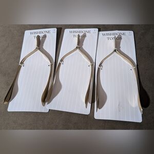 🛍️4 For $15🛍️Gold Wishbone Tongs